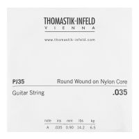 Thumbnail van Thomastik PJ35 Single .035 Round Wound on Nylon Core