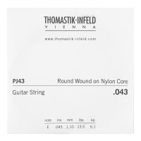 Thumbnail van Thomastik PJ43 Single .043 Round Wound on Nylon Core