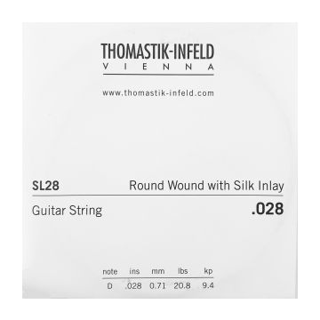 Preview of Thomastik SL28 Single .028 Round Wound with Silk Inlay