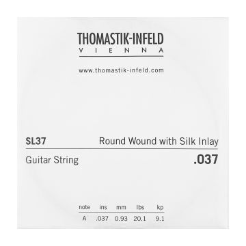 Preview of Thomastik SL37 Single .037 Round Wound with Silk Inlay