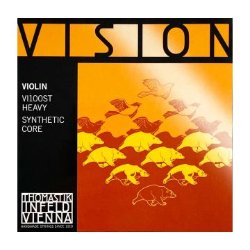 Preview van Thomastik VI100ST Violin 4/4 Vision Synthetic core Heavy