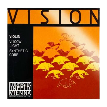Preview van Thomastik VI100W Violin 4/4 Vision Synthetic core Light